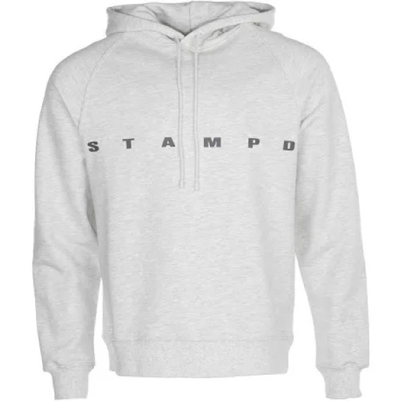 Stampd Strike Logo Hoodie Heather Grey Medium